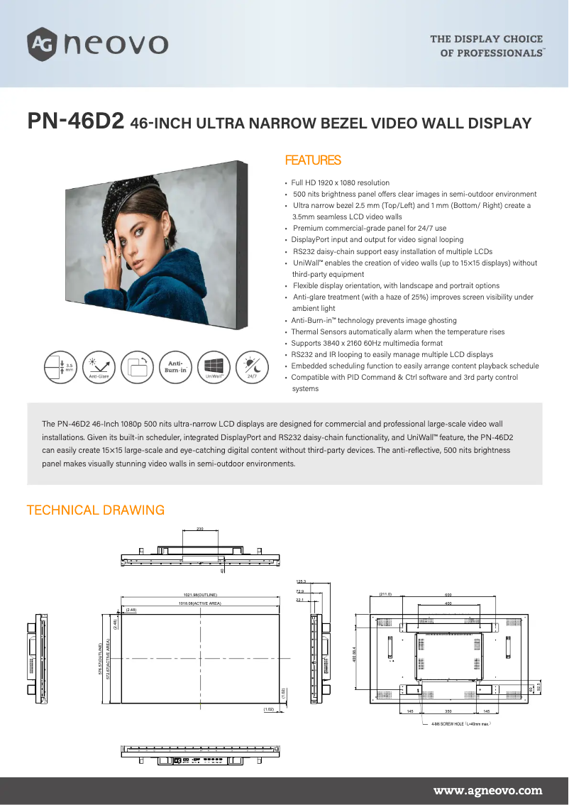 Imagen de la primera página del manual del dispositivo PN-46D2