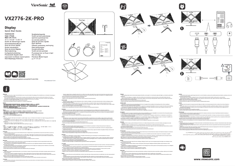 Imagen de la primera página del manual del dispositivo VX2776-2K-PRO