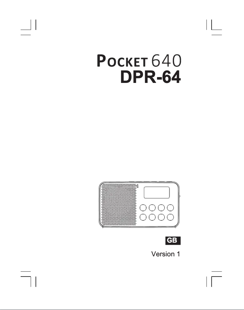 Imagen de la primera página del manual del dispositivo Pocket 640 DPR-64