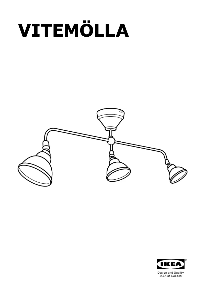 Página 1 del manual Manual de usuario Ikea VITEMOLLA