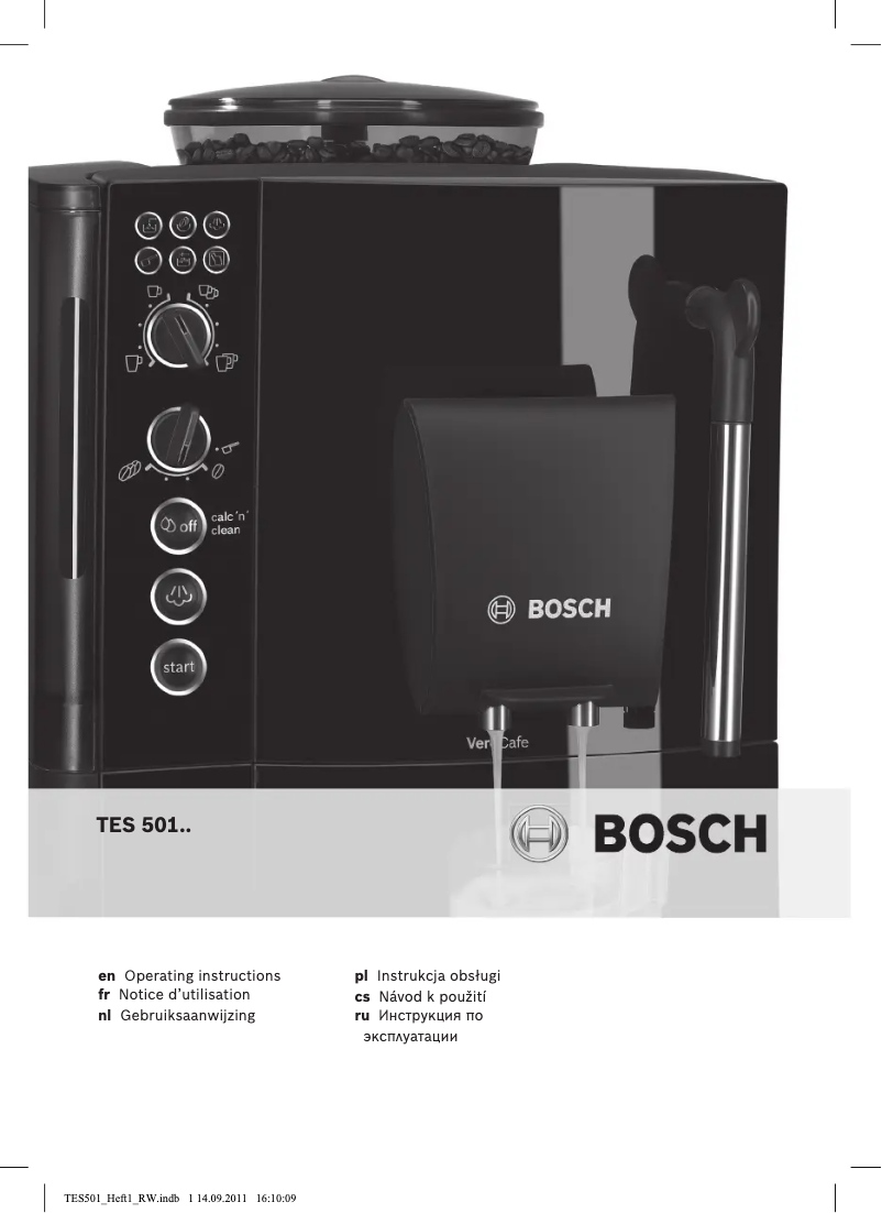 Página 1 del manual Manual de usuario Bosch TES501..