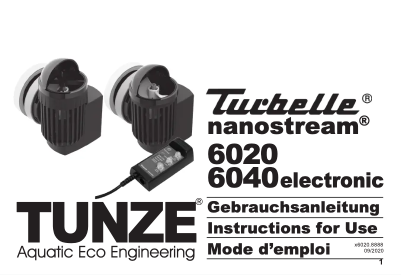 Página 1 del manual Manual de usuario Tunze Nanostream 6020