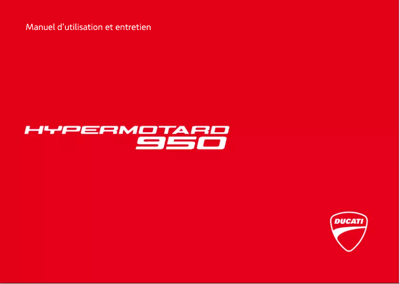 Imagen de la primera página del manual del dispositivo Hypermotard 950 (2019)
