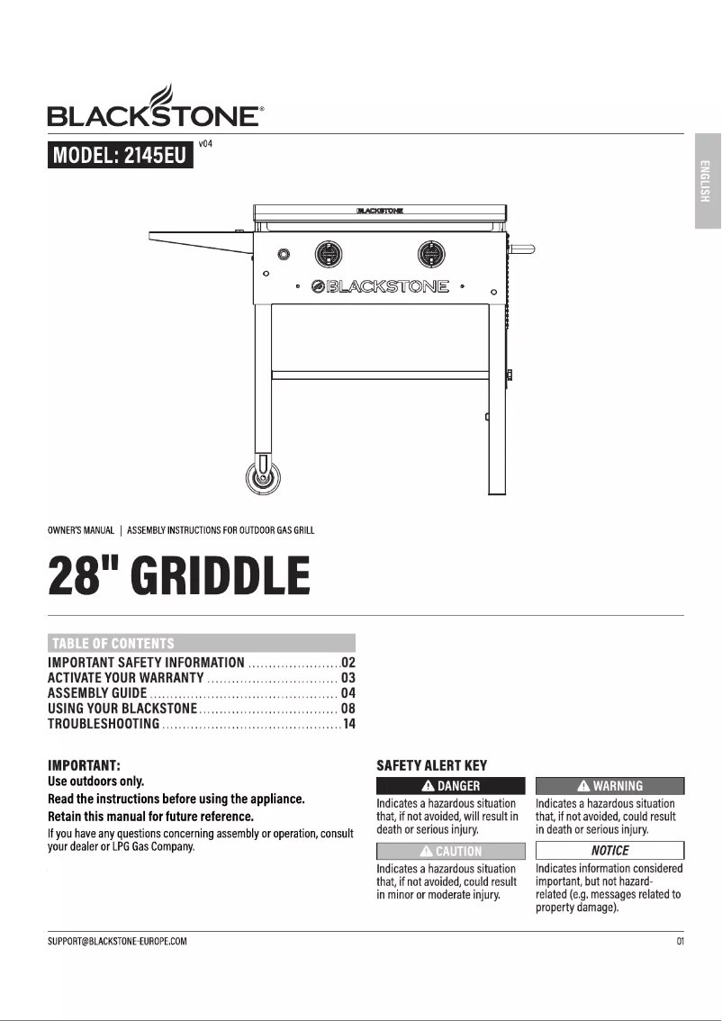 Imagen de la primera página del manual del dispositivo 2145EU