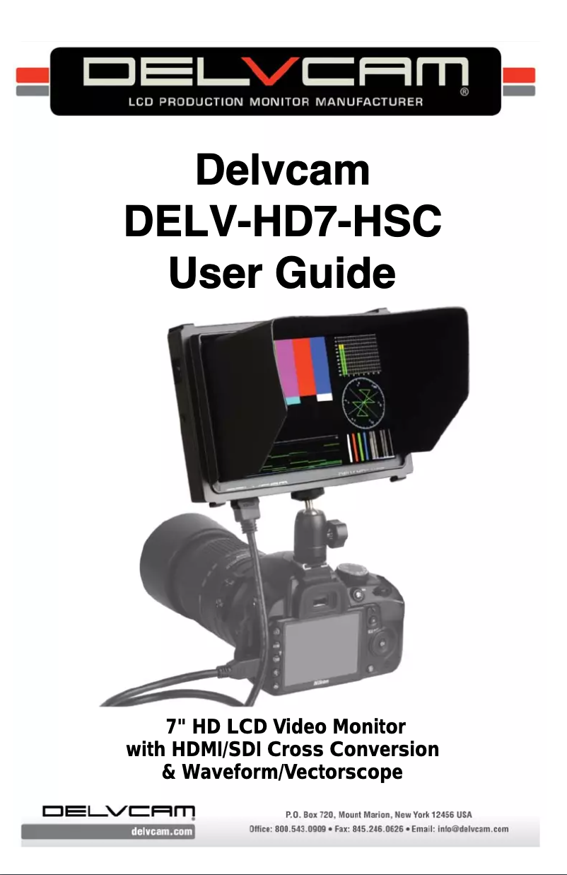 Página 1 del manual Manual de usuario Delvcam DELV-HD7