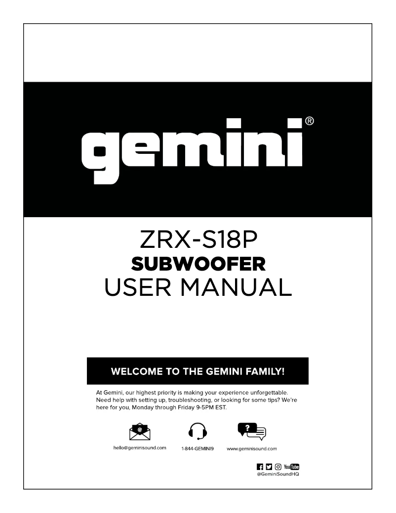 Imagen de la primera página del manual del dispositivo ZRX-S18P