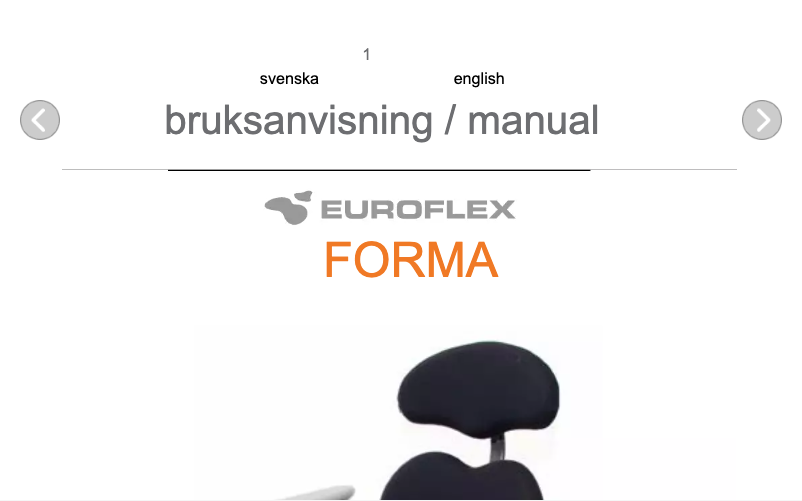 Imagen de la primera página del manual del dispositivo Forma