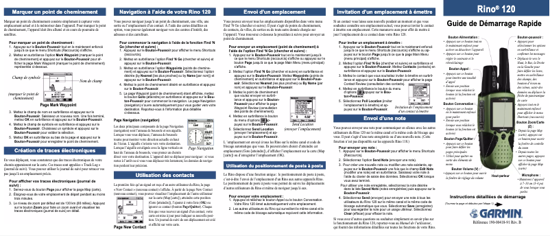 Página 1 del manual Manual de usuario Garmin Rino 120