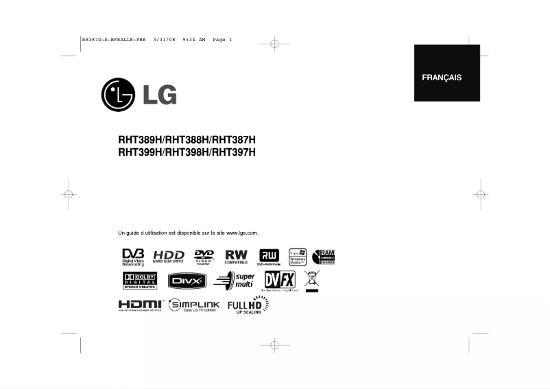 Página nº 1 - Manual de usuario LG RH399D