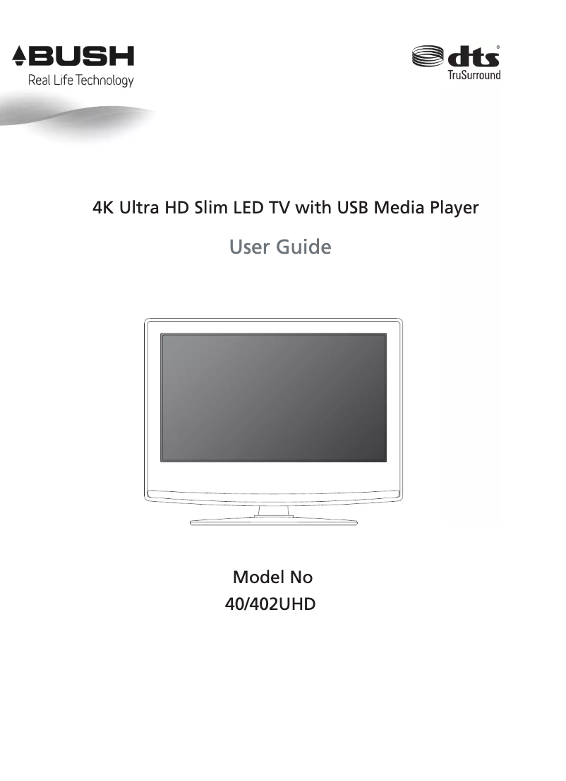 Página 1 del manual Manual de usuario Bush 40/402UHD