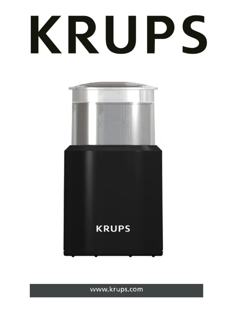 Página 1 del manual Manual de usuario Krups GX2000