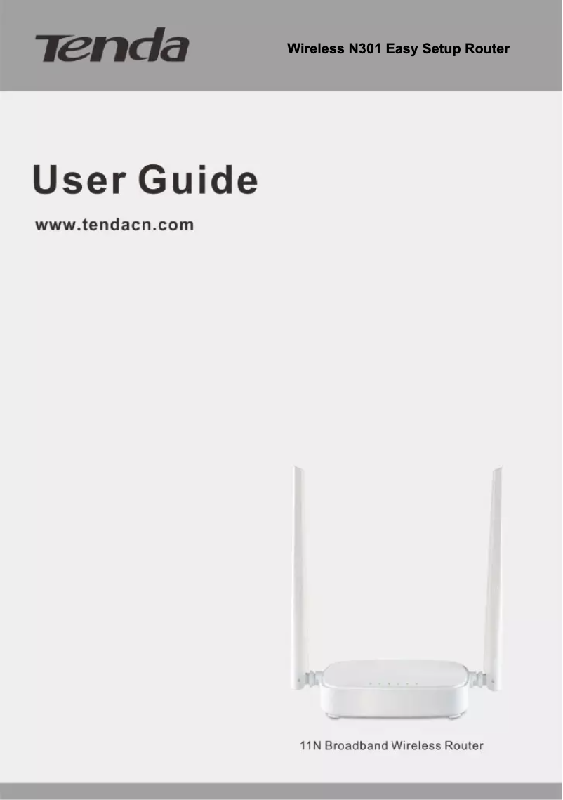 Página 1 del manual Manual de usuario Tenda N301