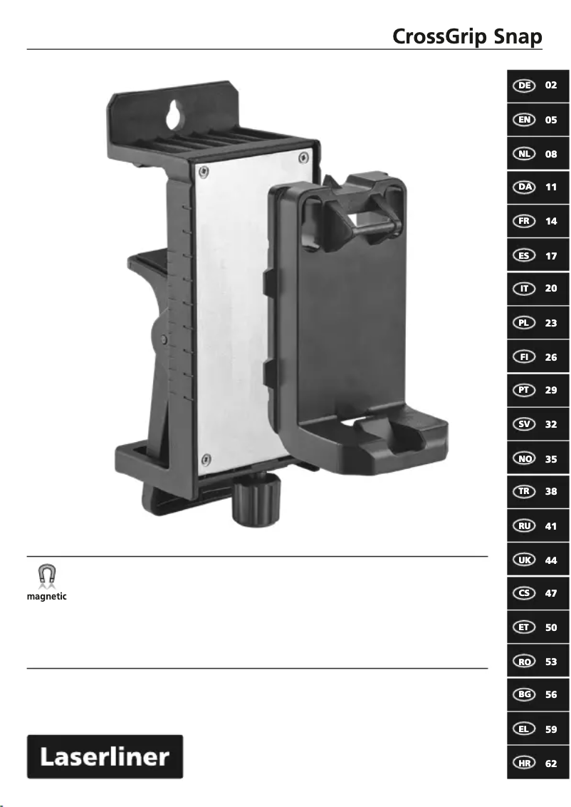 Página 1 del manual Manual de usuario Laserliner CrossGrip Snap