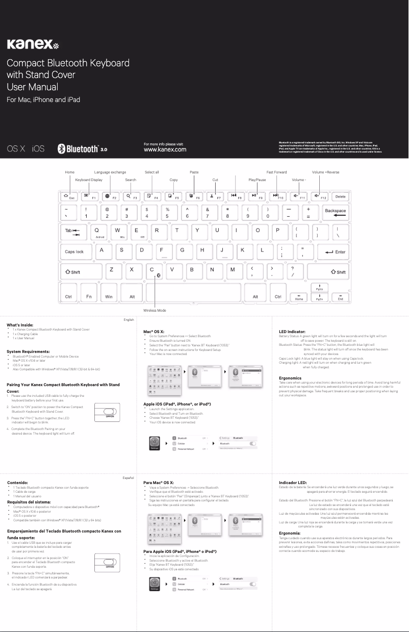Página nº 1 - Manual de usuario Kanex EasySync