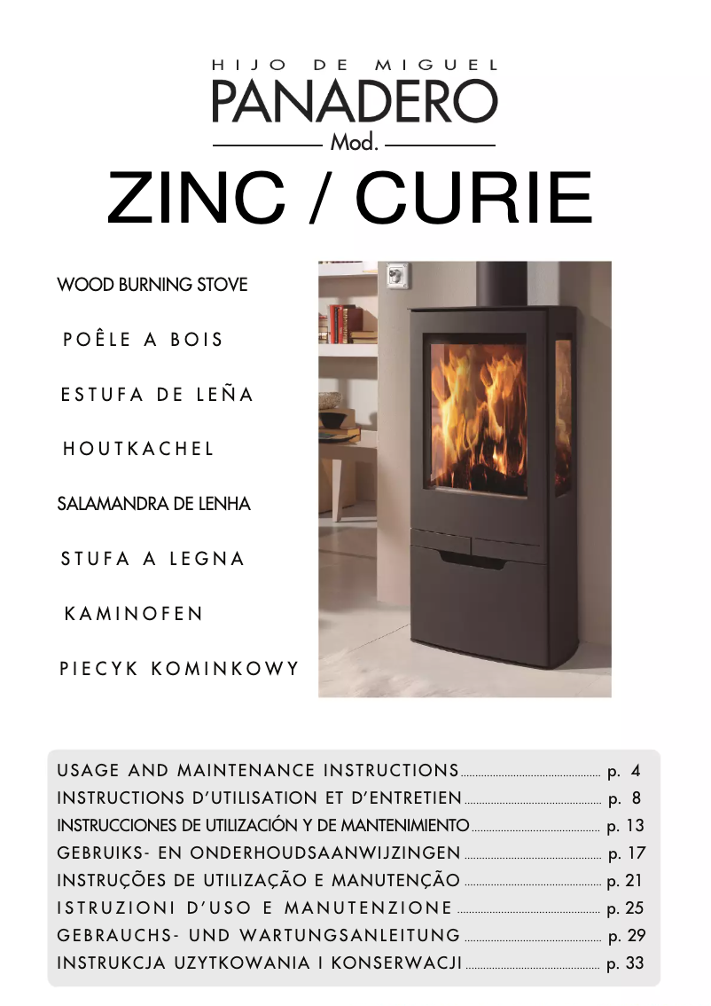 Página 1 del manual Manual de usuario Panadero Zinc