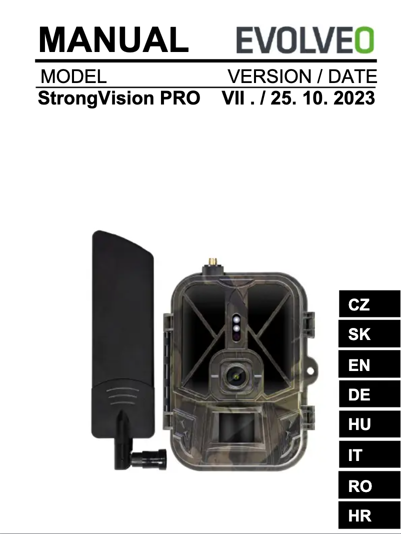 Imagen de la primera página del manual del dispositivo StrongVision PRO 4G