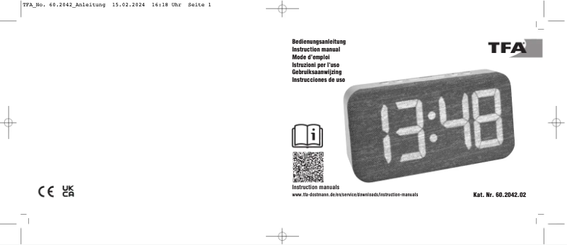 Imagen de la primera página del manual del dispositivo 60.2042.02