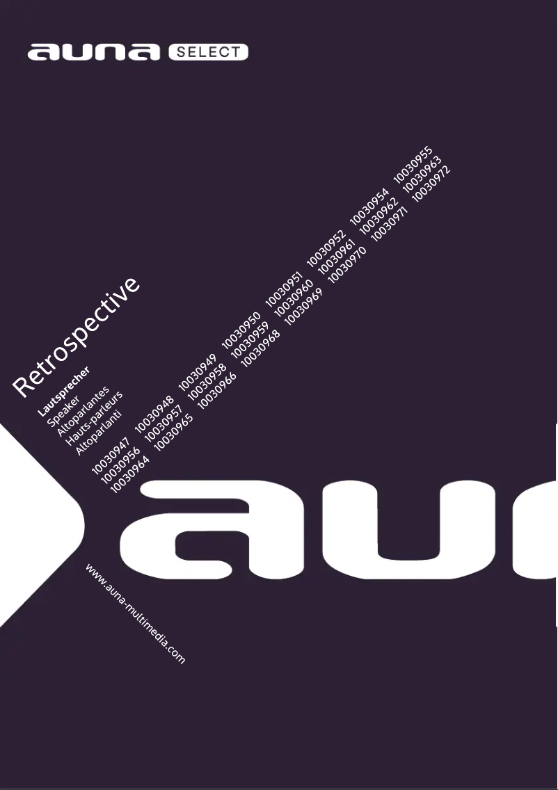 Imagen de la primera página del manual del dispositivo Retrospective