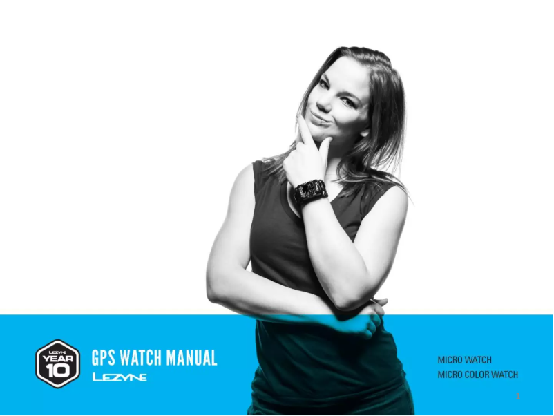 Imagen de la primera página del manual del dispositivo Micro GPS Watch