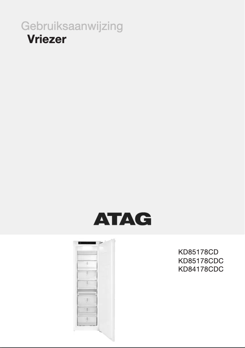 Página 1 del manual Manual de usuario Atag KD85178CD