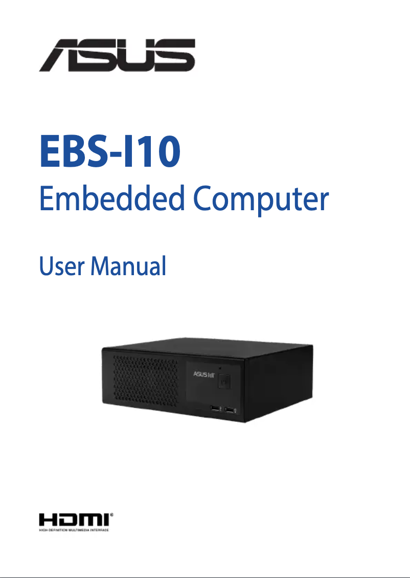 Imagen de la primera página del manual del dispositivo EBS-I10