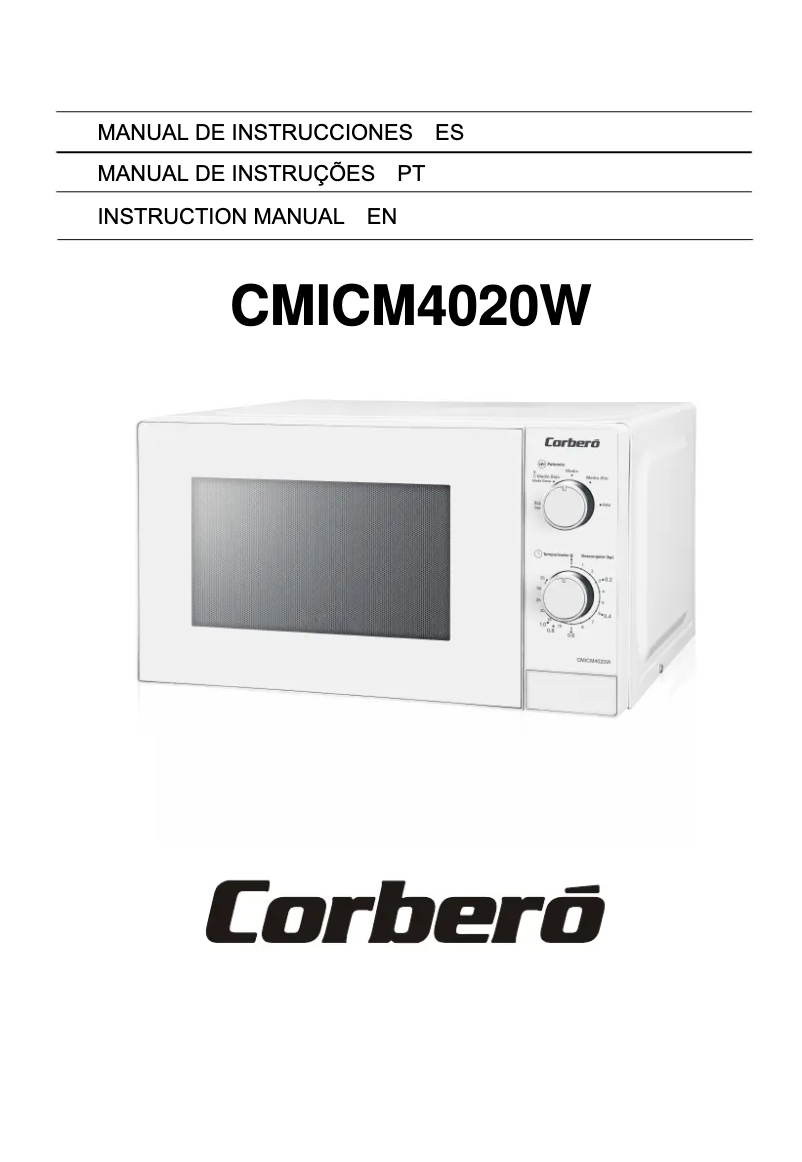 Imagen de la primera página del manual del dispositivo CMICM4020W