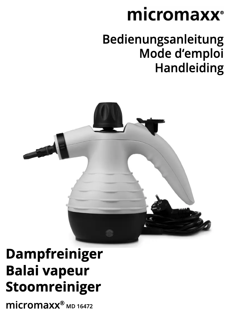 Imagen de la primera página del manual del dispositivo MD 16472