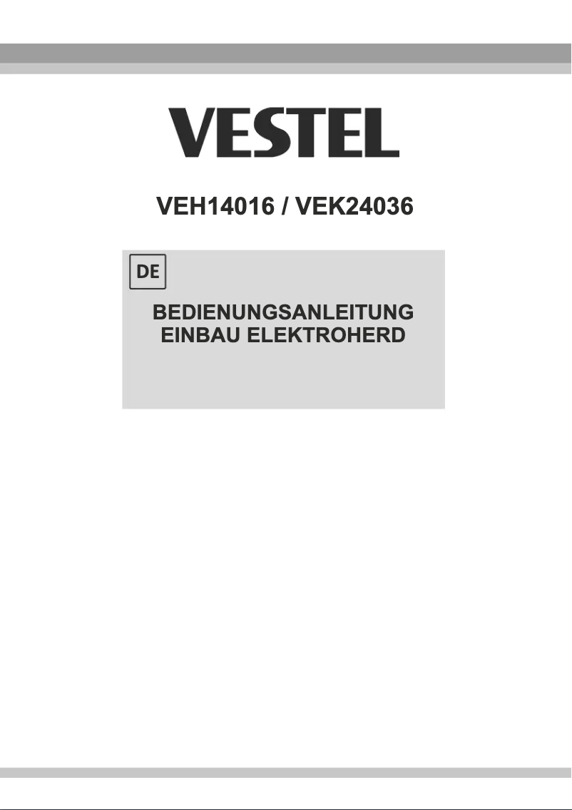 Imagen de la primera página del manual del dispositivo VEH14016