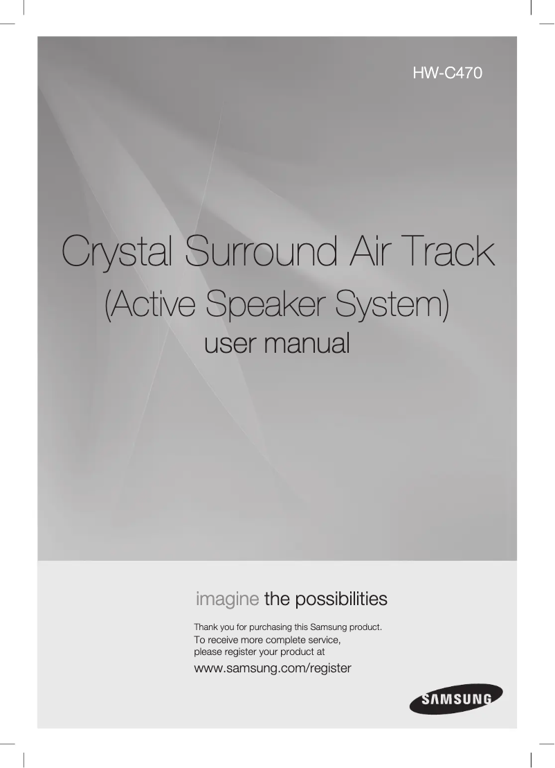 Imagen de la primera página del manual del dispositivo HW-C470