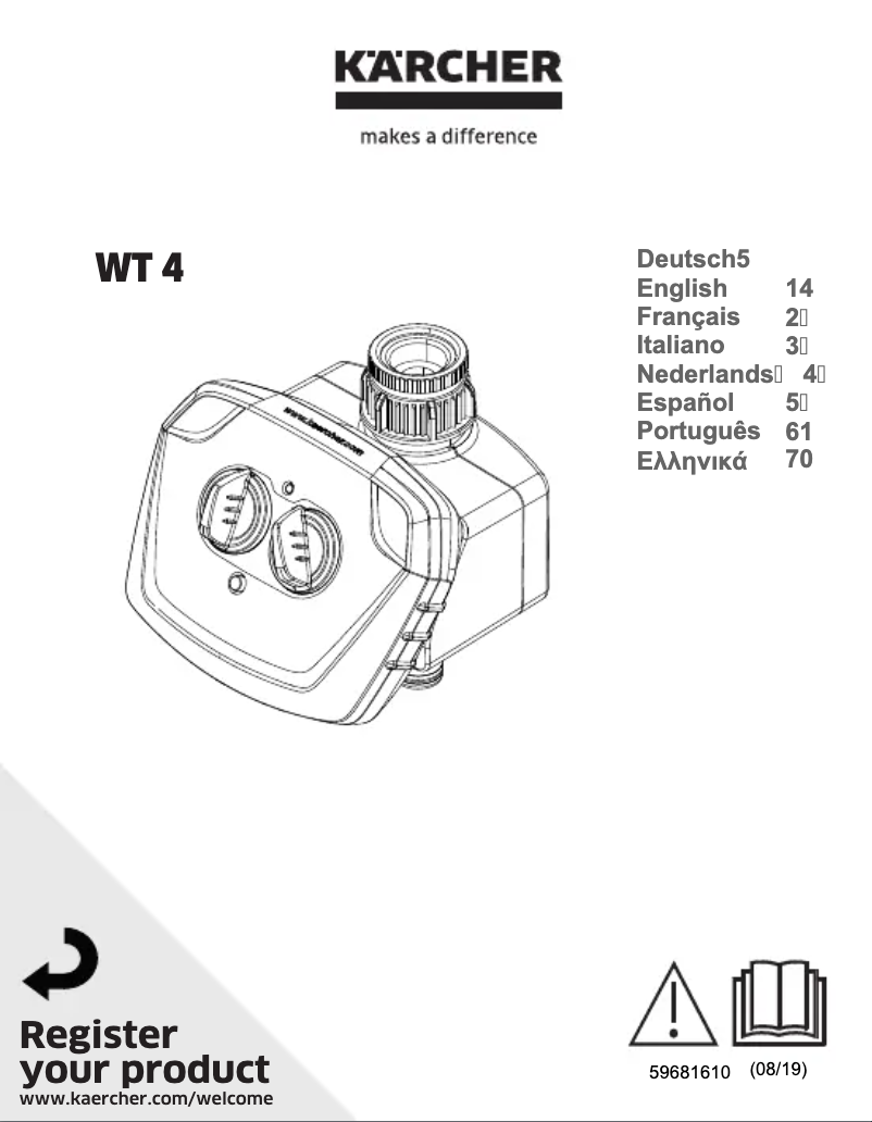 Página 1 del manual Manual de usuario Kärcher WT 4