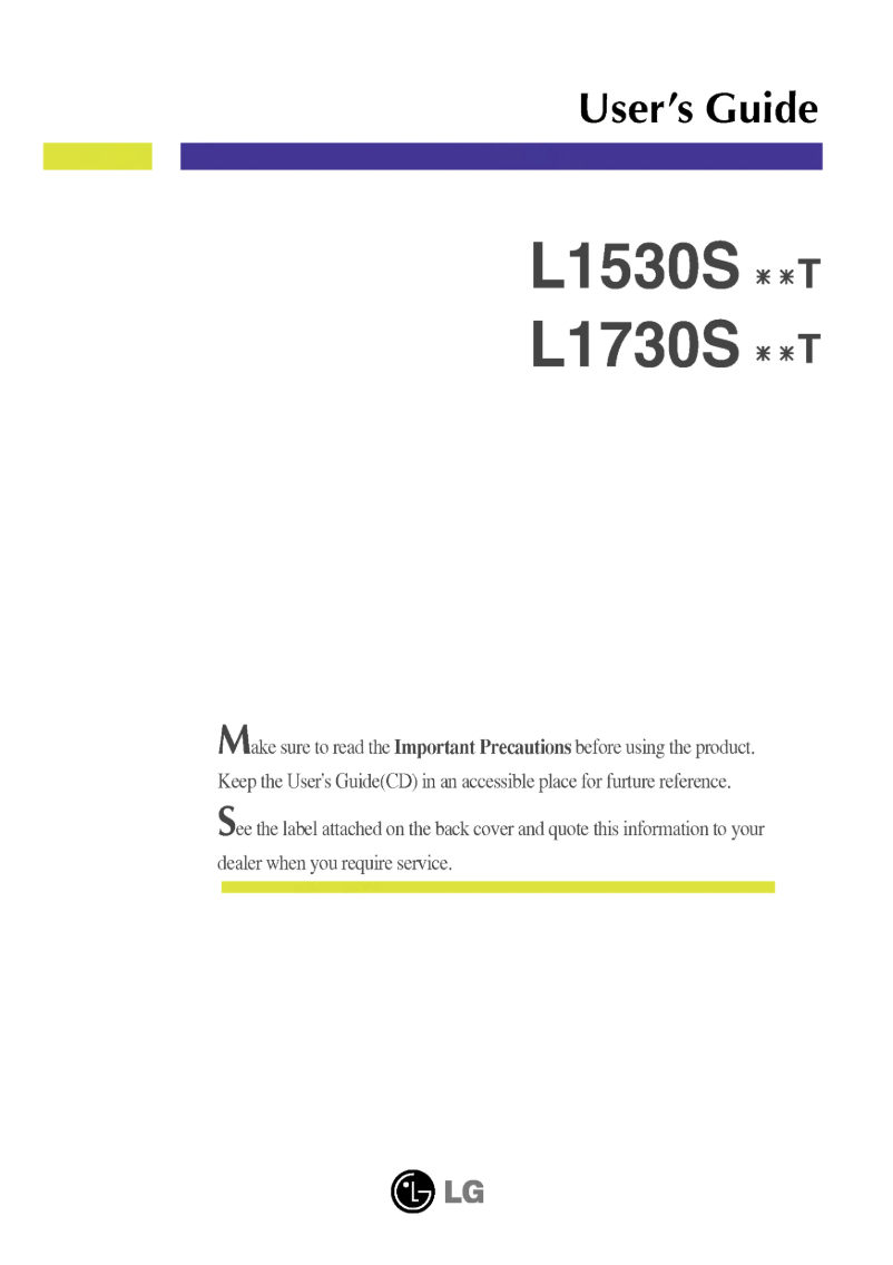 Imagen de la primera página del manual del dispositivo L1530SBNT