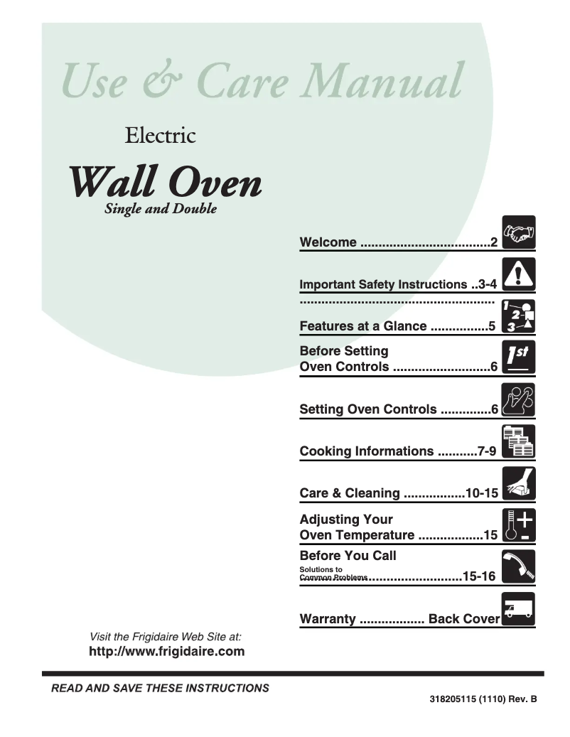 Página 1 del manual Manual de usuario Frigidaire GLEB27S9FB