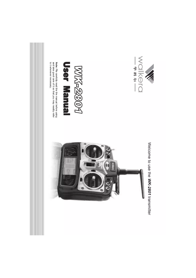 Imagen de la primera página del manual del dispositivo WK-2801