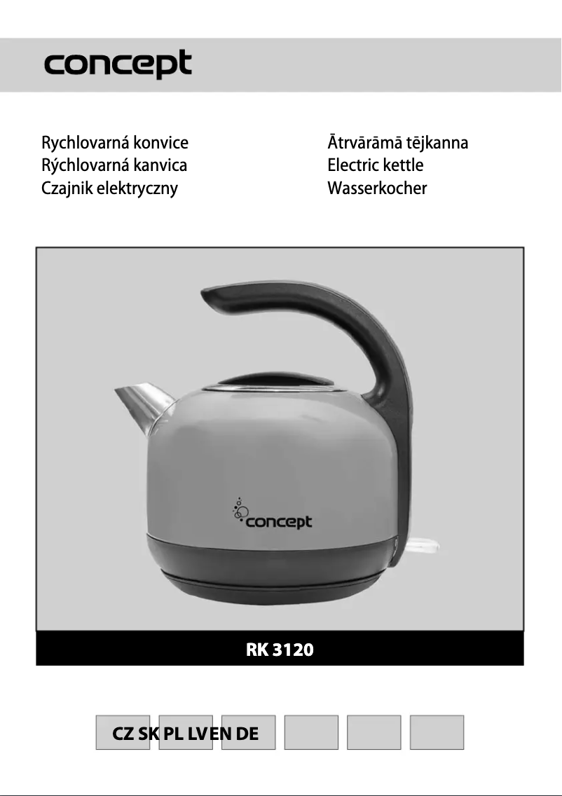 Imagen de la primera página del manual del dispositivo RK-3120RE