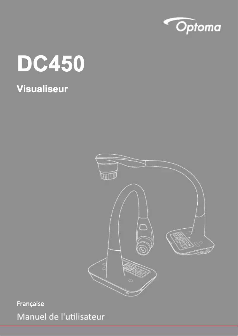 Página 1 del manual Manual de usuario Optoma DC450
