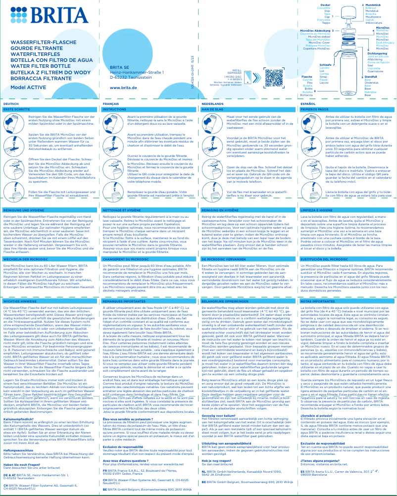 Imagen de la primera página del manual del dispositivo Active