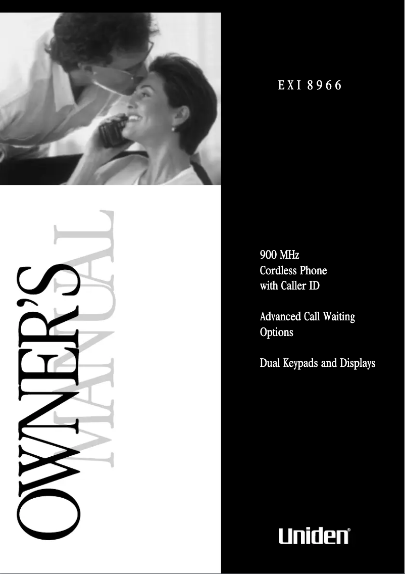 Página 1 del manual Manual de usuario Uniden EXI 8966