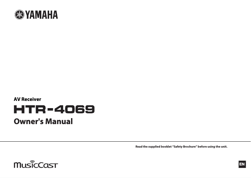 Página 1 del manual Manual de usuario Yamaha HTR-4069