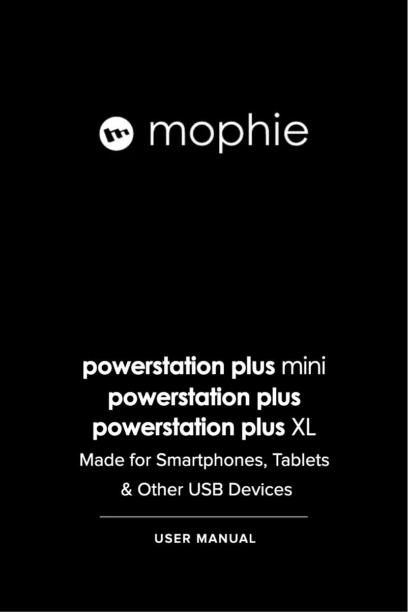 Página nº 1 - Manual de usuario Mophie Powerstation plus XL