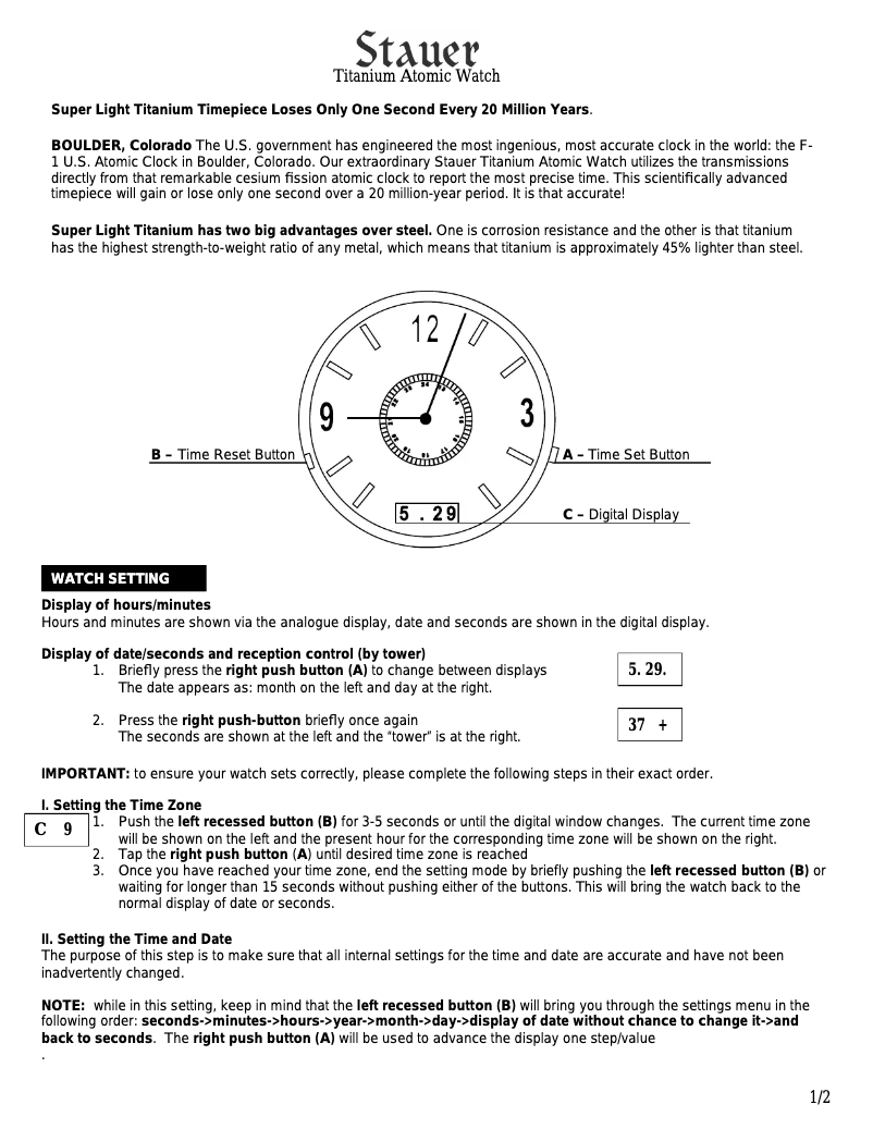 Imagen de la primera página del manual del dispositivo 17468