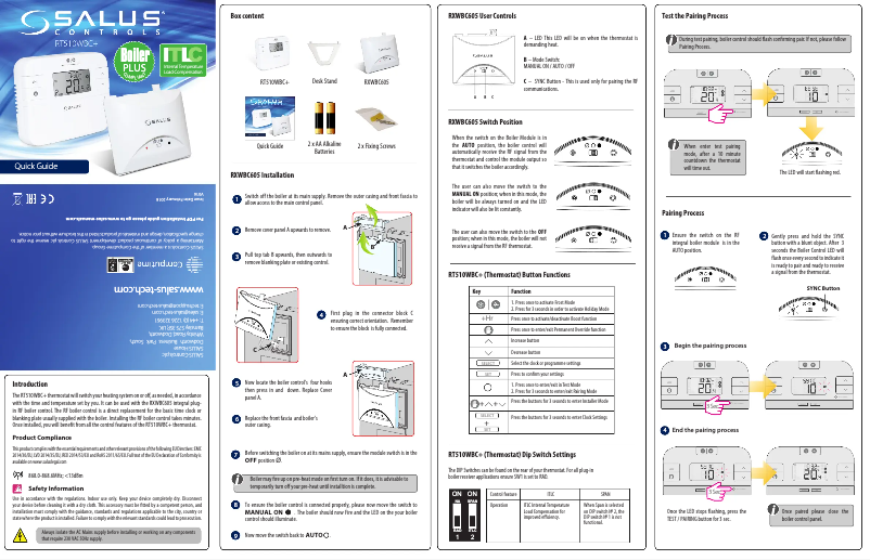 Página 1 del manual Manual de usuario Salus RT510WBC+