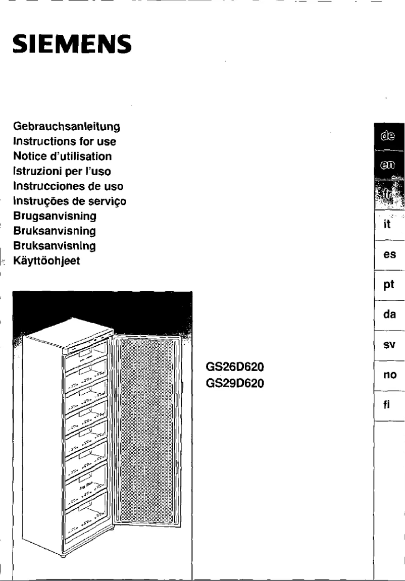 Imagen de la primera página del manual del dispositivo GS26D620