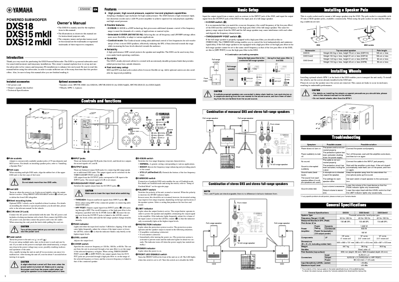 Imagen de la primera página del manual del dispositivo DXS15XLF-D