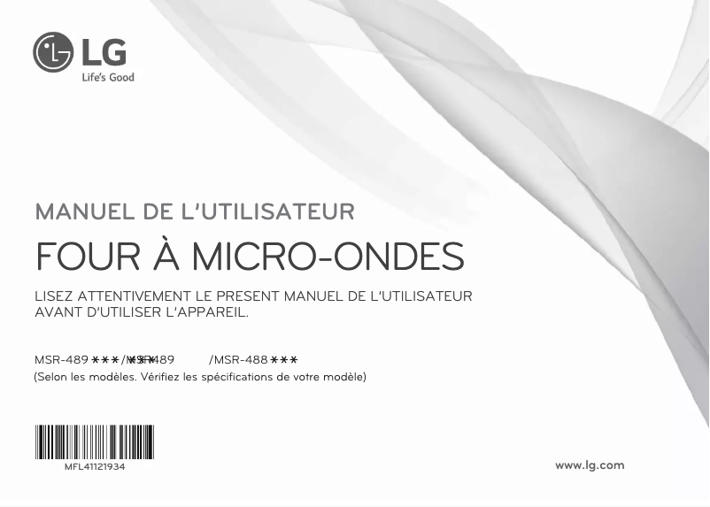 Página 1 del manual Manual de usuario LG MSR-4890MR