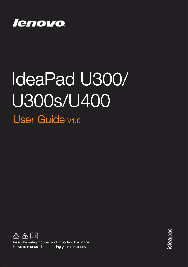 Imagen de la primera página del manual del dispositivo IdeaPad U400
