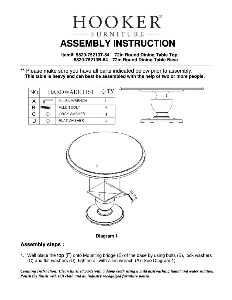 Imagen de la primera página del manual del dispositivo 5820-75213-84