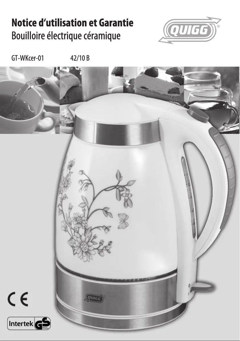 Página 1 del manual Manual de usuario Quigg GT-WKcer-01