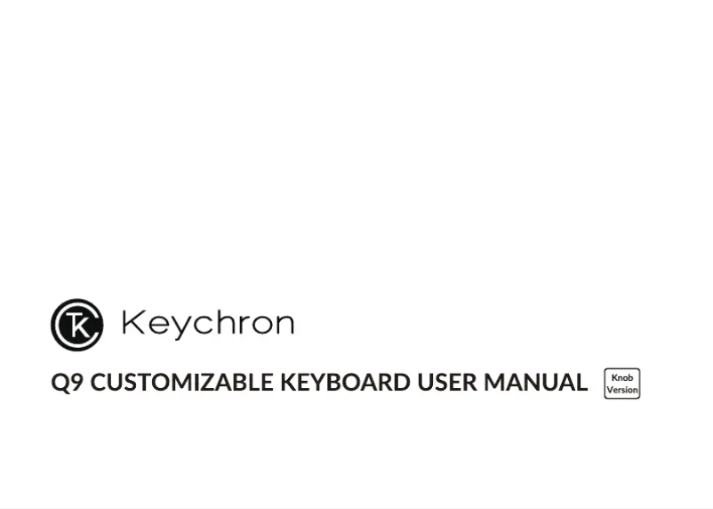 Página nº 1 - Manual de usuario Keychron Q9