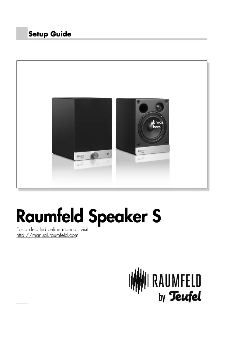 Página 1 del manual Manual de usuario Teufel Raumfeld Speaker S