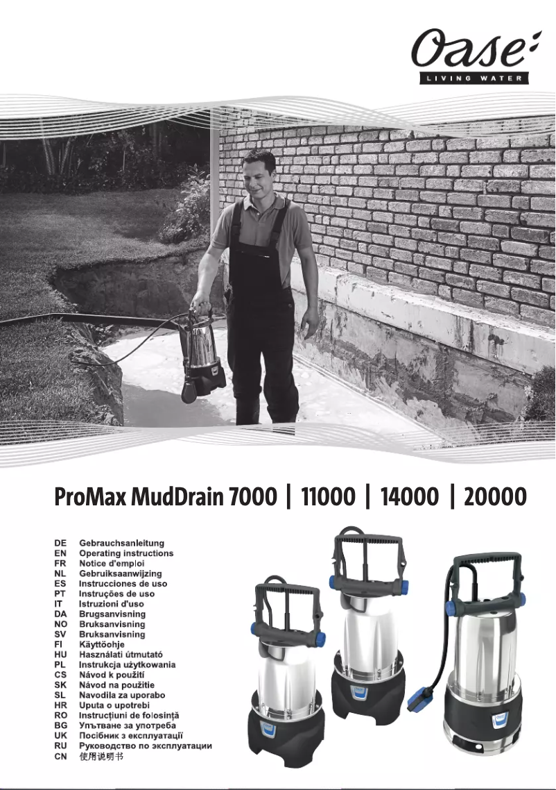 Página 1 del manual Manual de usuario Oase ProMax MudDrain 7000